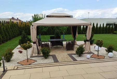 Dacheindeckung für den Pavillon Valencia 3x4m cremefarben Garden Point