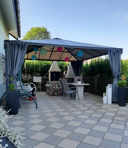 Vorhänge für den Pavillon Palermo 4300