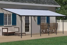 Aluminium-Terrassenüberdachung Sierra Palram 3 x 8,5 m grau