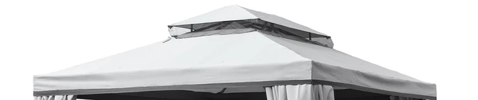 Dachschalung für Pavillon Valencia 3x4m grau Garden Point