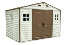 Großes Kunststoffhaus Duramax WoodSide 10,5x8