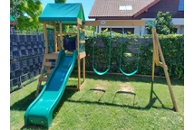 Kinderspielplatz aus Holz mit Türmchen Buckley Hill