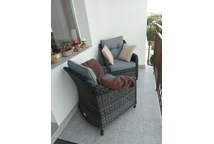 Technorattan-Sessel Toledo anthrazit Garden Point 2 Stück