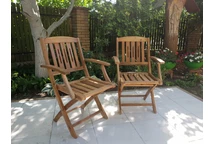 Gartenstühle aus Holz Delhi Garden Point - 2 Stück