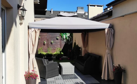 Überdachung für den Gartenpavillon Valencia 3x3 grau Garden Point