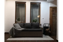 Parmagraues Gartensofa aus Polyrattan Garden Point