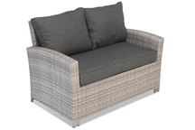 2-Sitzer Gartensofa aus Technorattan Parma grau Garden Point