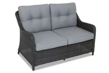 2-Sitzer-Sofa Toledo aus Technorattan Rattan anthrazit Garden Point