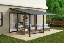 Aluminium-Terrassenüberdachung Sierra Palram - Canopia 3 x 4,25 m anthrazit Heat Block anthrazit