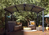 Gartenpavillons - Tuscan Palram Polycarbonat-Pavillon 4,3 mx 3,6 m