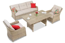 Techn Rattangarnitur Toledo Apetito 5 beige Garden Point