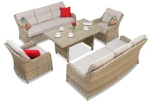 Techn Rattangarnitur Toledo Apetito 8 beige Garden Point