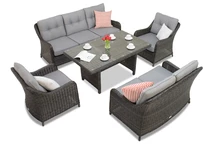 Toledo Apetito 7 Techn Rattan Gartenset Anthrazit Garden Point