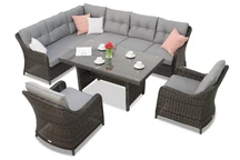 Toledo Comida 7 Tech Rattan Garnitur Anthrazit Garden Point