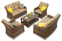 Ein exklusives Möbelset aus Polyrattan Toledo Coffee 6 Brown Garden Point