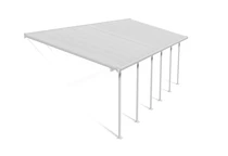 Terrassenüberdachung aus Polycarbonat Feria Palram 3 x 8,5 m weiß