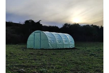 Folientunnel mit Metallgestell 3x6m Garden Point grün mit Tür