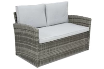 2-Sitzer-Sofa aus Technorattan  Monaco Garden Point grau