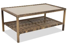 Couchtisch aus Technorattan Monaco Garden Point braun