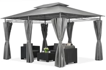 Gartenpavillon Ibiza 3x4 m anthrazitfarben Garden Point