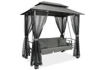 Gartenschaukel aus Metall Nicea Garden Point grau
