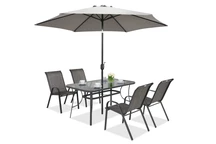 Gartenschirm Perugia ∅3m Garden Point grau