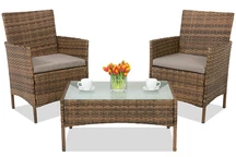 Polyrattan Gartenmöbel Calabria Premium Terrace Garden Point braun