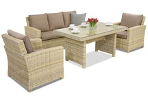 Rattan Gartenmöbel Bristol Apetito 5 Garden Point beige