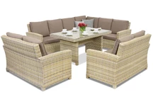 Rattan Gartenmöbel Bristol Comida 9 Garden Point beige