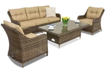 Rattan Gartenmöbel Toledo Apetito 5 Lift Garden Point braun