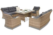 Rattan Gartenmöbel Toledo Apetito 8 Garden Point Melange