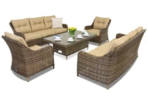 Rattan Gartenmöbel Toledo Apetito 8 Lift Garden Point braun