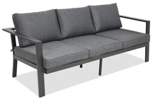 Sydney Garden Point Aluminiumsofa 3-Sitzer Anthrazit