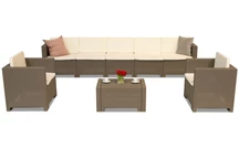 Technorattan-Garnitur  Colorado Coffee Max 7 Cappuccino Bica