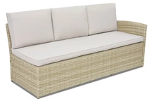 Teil der Ecksofa mit einer Rückenlehne Technorattan Monaco Garden Point braun, beige