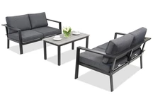 Gartenmöbel aus Aluminium Sydney Coffee Comfort 4 Garden Point Anthrazit