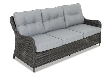 Luxuriöses Rattanmöbel Toledo Coffee 7 Garden Point Anthrazit