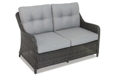 Luxuriöses Rattanmöbel Toledo Coffee 7 Garden Point Anthrazit