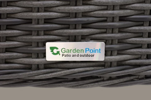 Luxuriöses Rattanmöbel Toledo Coffee 7 Garden Point Anthrazit