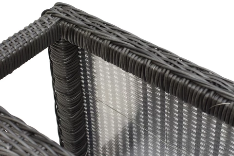 Luxuriöses Rattanmöbel Toledo Coffee 7 Garden Point Anthrazit