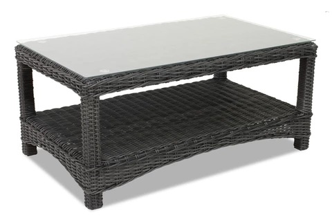 Luxuriöses Rattanmöbel Toledo Coffee 7 Garden Point Anthrazit