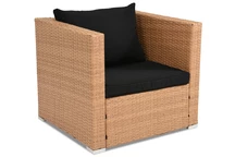 Roma Garden Point Cappuccino Sessel aus Technorattan