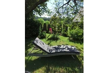 Rattan Gartenliege Bermuda Garden Point grau