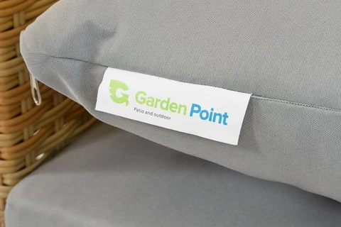 3-Sitzer Rattansofa Bari Garden Point beige