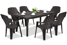Gartenmöbel Bergen / Alta für 6 Personen Bica braun