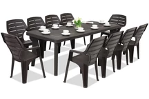 Gartenmöbel Bergen / Marne für 10 Personen Bica braun