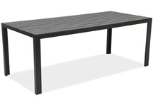 Großer Polywood-Aluminium-Gartentisch Verona Garden Point schwarz