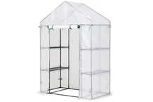 Mini-Gartengewächshaus 1,4 x 0,7 x 2 m Garden Point weiß