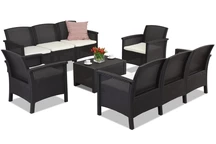 Möbelset aus Polyrattan Venezia Coffee 8 Bica braun