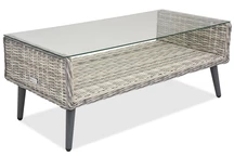 Rattan Couchtisch Bilbao Garden Point weiß